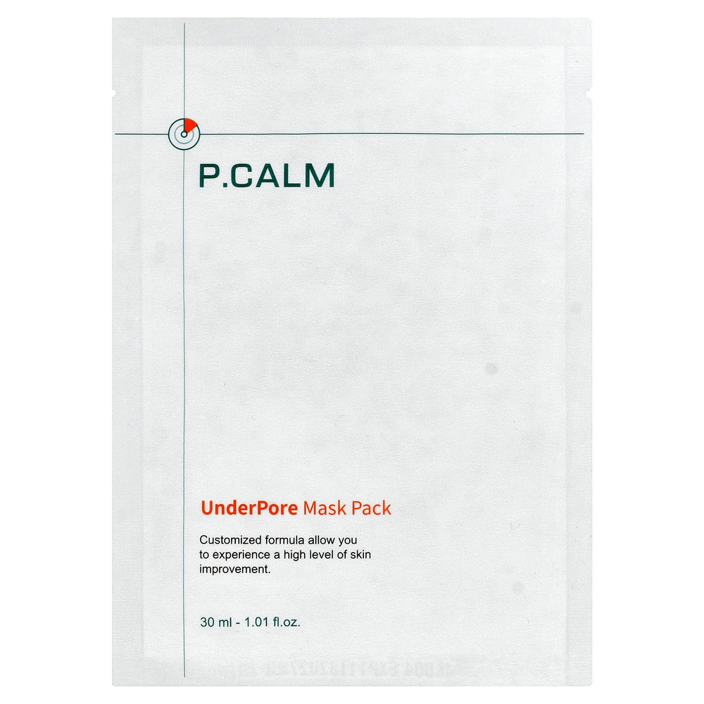 P.CALM, UnderPore Beauty Pack, маска для лица, 1 шт., 30 мл (1,01 жидк. унции)