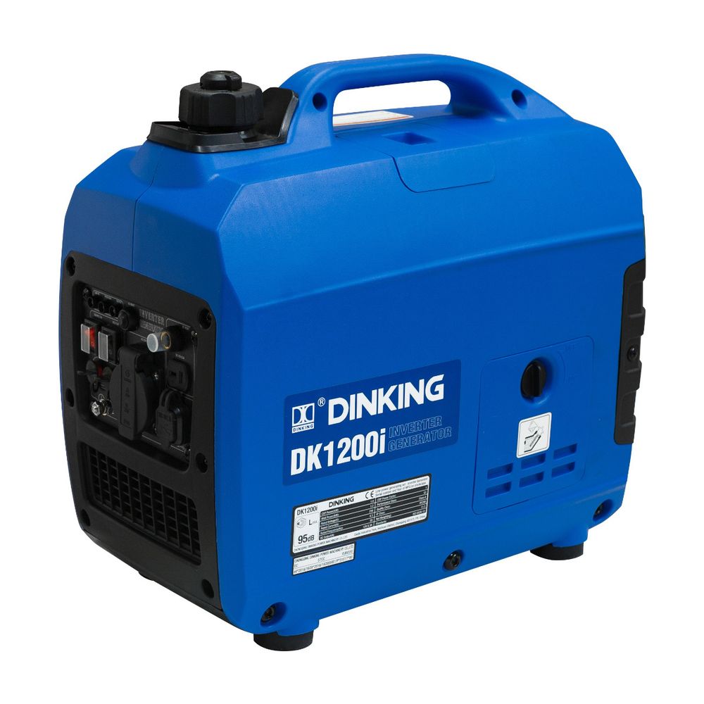 Генератор бензиновый инверторный Dinking DK1200i - [1 кВт / 220V] руч. старт