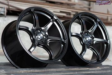 Комплект разношироких дисков Advan RG3 R18 8.5/9.5j 5*114.3 Тёмный графит