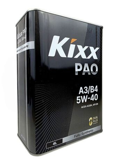 Масло моторное KIXX PAO A3/B4 5W-40 4 л L211044TR1
