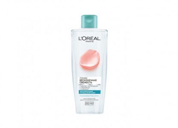 Tonik \ Очищающий тоник L'Oreal Paris Бесконечная свежесть для нормальной и смешанной кожи 200 мл