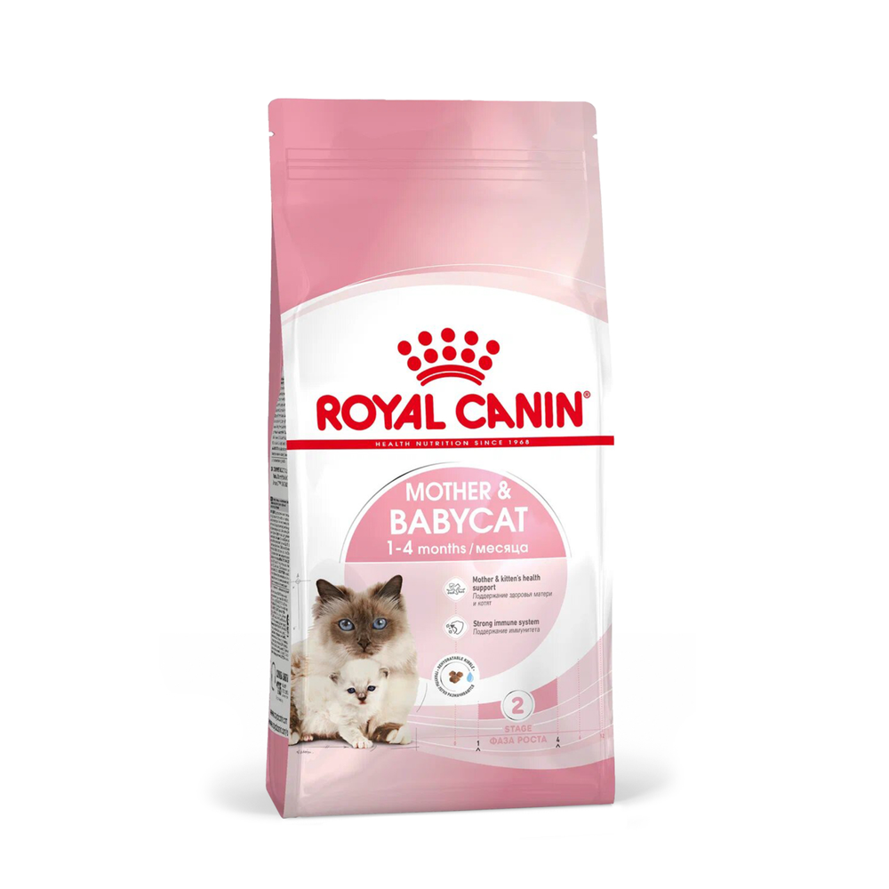 Royal Canin Mother&Babycat Мазэ энд Бэбикэт Корм сухой для котят в период первой фазы роста и отъема беременных и кормящих кошек 4кг