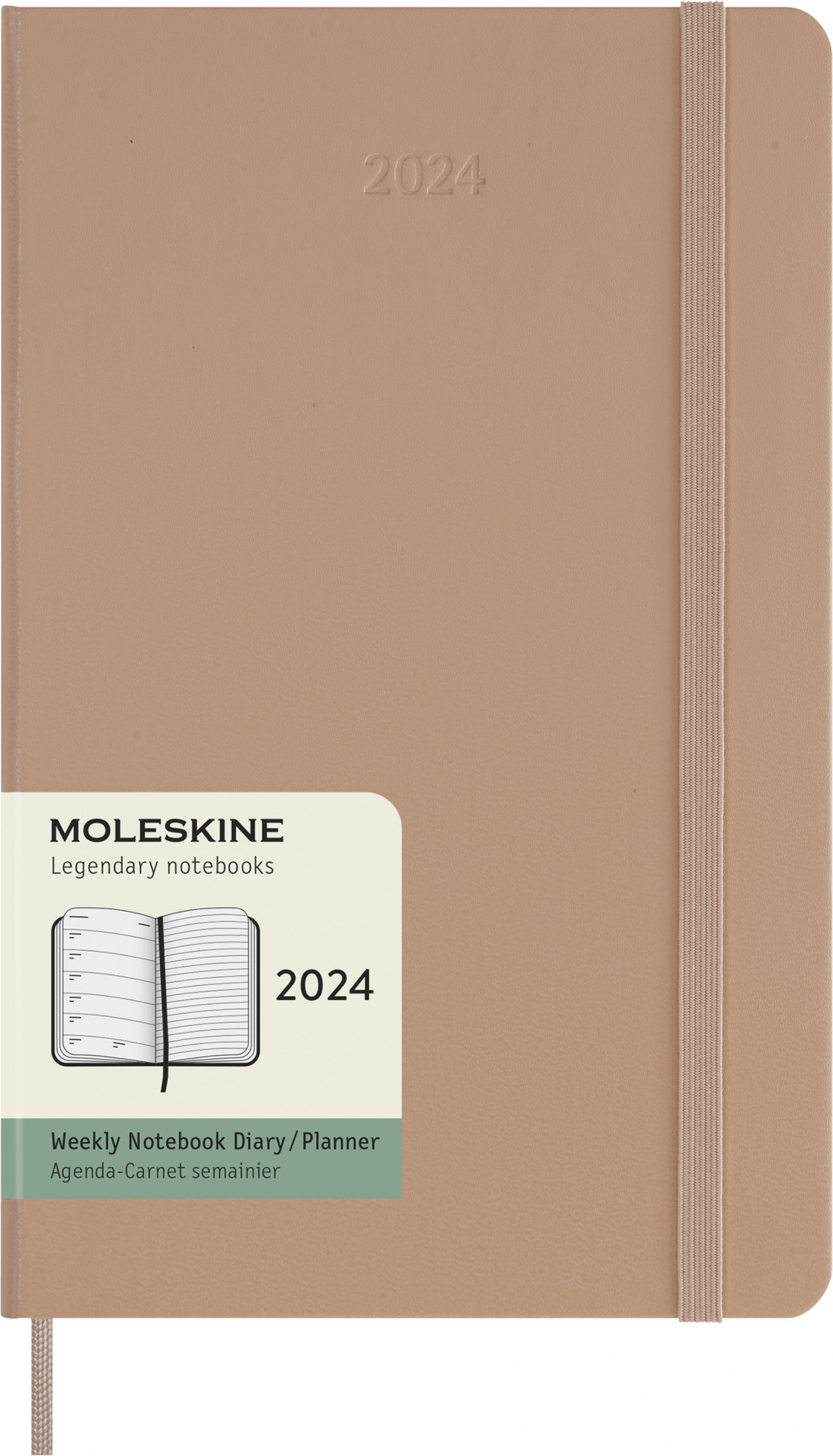 Еженедельник Moleskine Classic WKNT Large 130х210мм 144стр песочный (DHP2612WN3Y24)