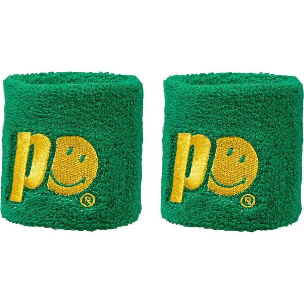 Напульсник теннисный Prince X Smiley Wristband Short 2P - green