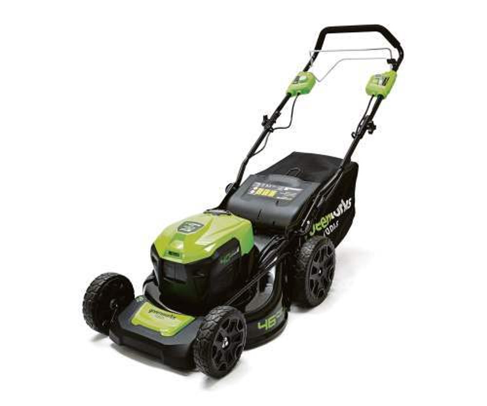 Аккумуляторная самоходная газонокосилка Greenworks GD40LM46SPK4, 2506807UB.40v, 46см, АКБ 4 А·ч и ЗУ