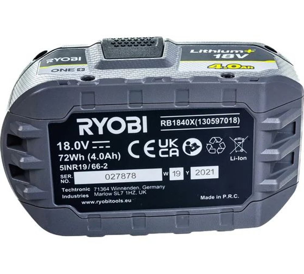 Аккумулятор Ryobi ONE+ RB18L40 4.0Ач 5133001907