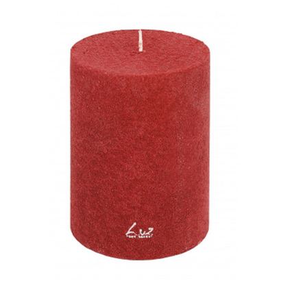 Свеча цилиндрическая Luz your senses 8см античный красный