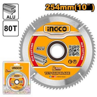 Диск пильный TCT 254х30 мм 80Т INGCO TSB325428 INDUSTRIAL