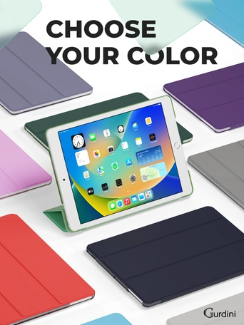 Чехол книжка для iPad 7/8/9 10,2"Gurdini Slim Case полиуретановый салатовый