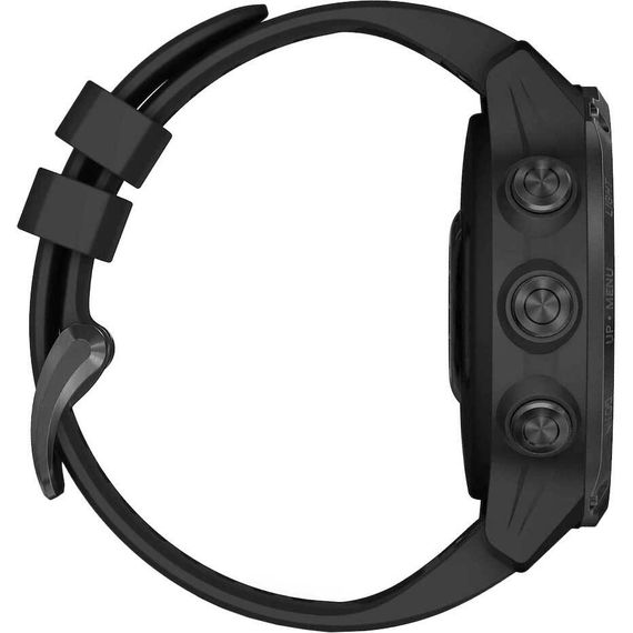Умные часы - дайвинг компьютер Garmin Descent MK2s угольно-серый корпус с DLC-покрытием, черный силиконовый ремешок