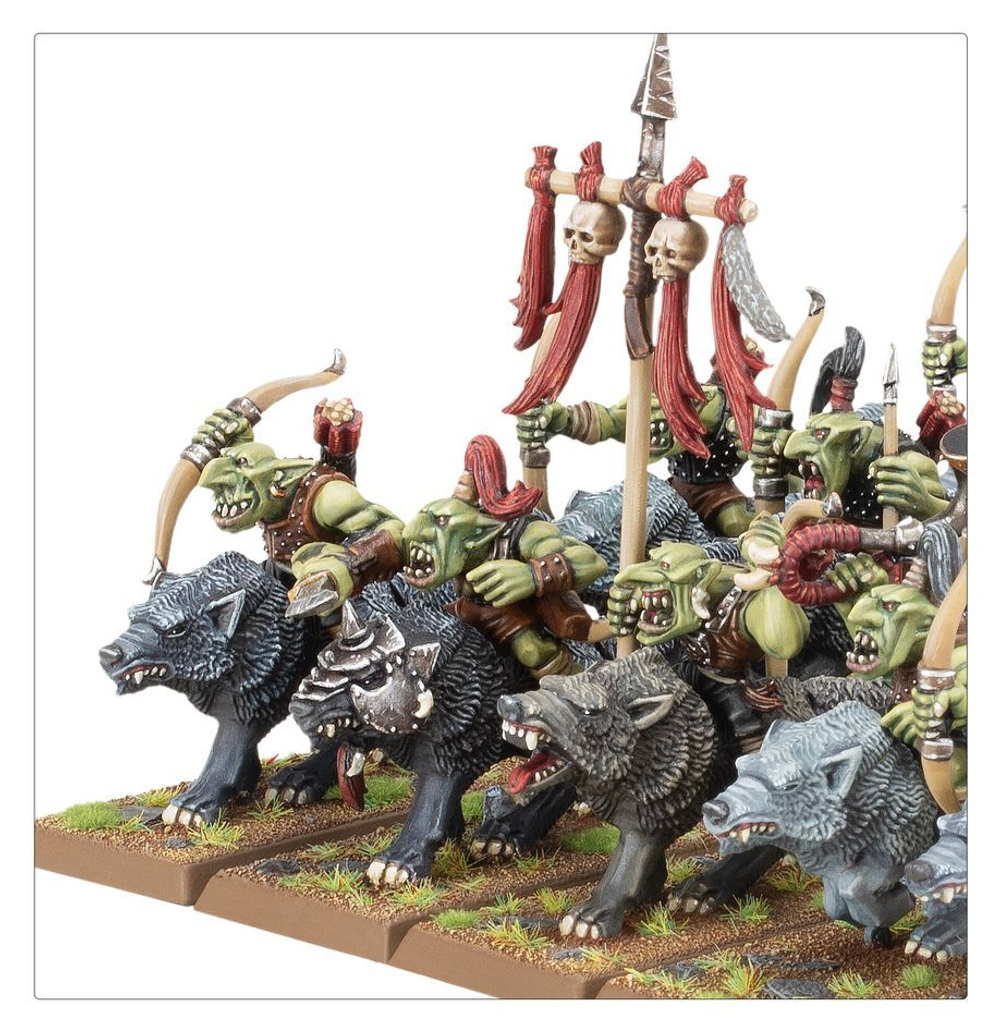 Warhammer The Old World - Orc & Goblin Tribes: Wolf Rider Mob