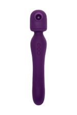 Фиолетовый универсальный стимулятор Kisom - 24 см. (Цвет: фиолетовый)