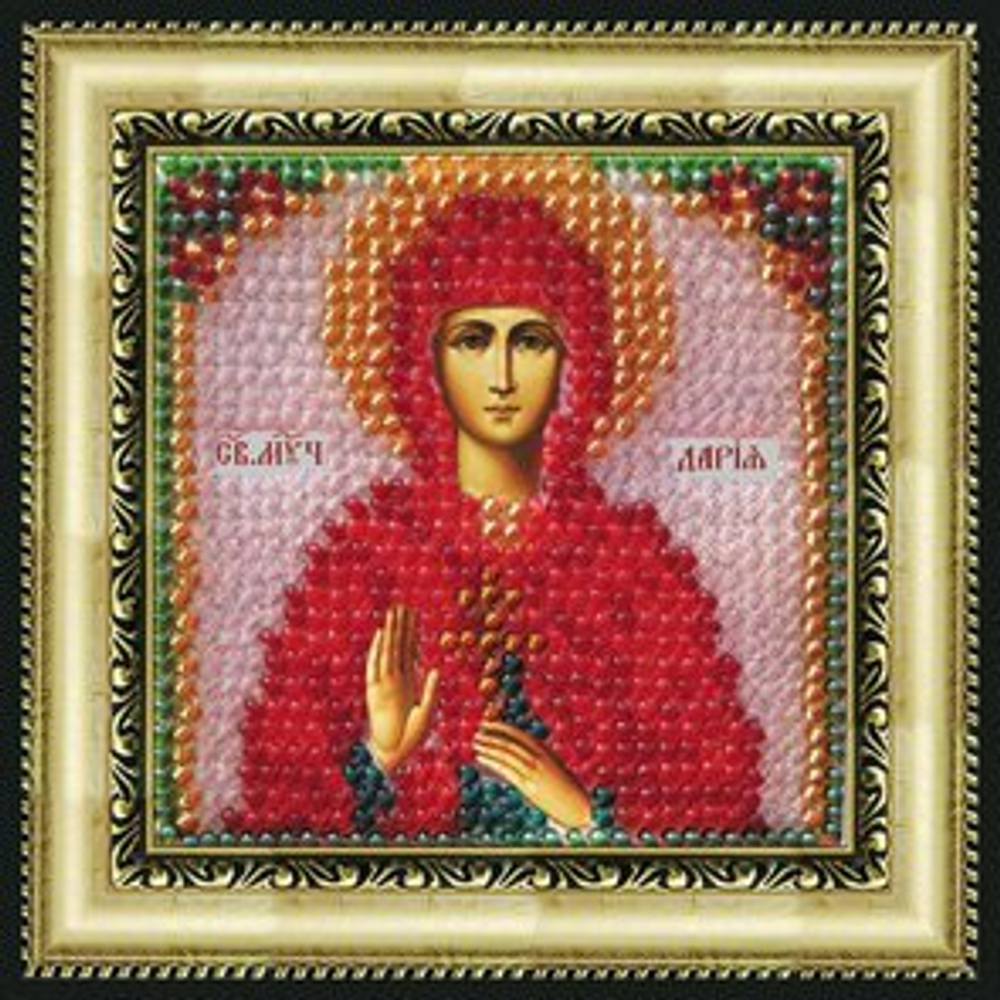 "Икона Св.Муч.Дария Римская"-055ПМИ  вышивка