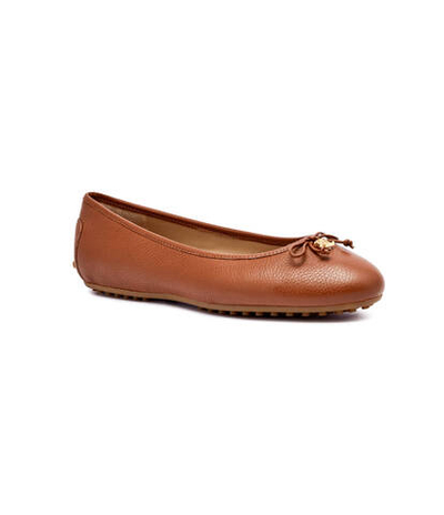 Кожаные балетки LAUREN RALPH LAUREN - коричневый(802942766)