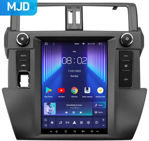 Магнитола для Toyota Land Cruiser Prado 150 2013-2017 - Teyes TPRO 2 монитор 9.7" QLED в стиле "Тесла" на Android 10, Быстрая, 4G SIM-слот