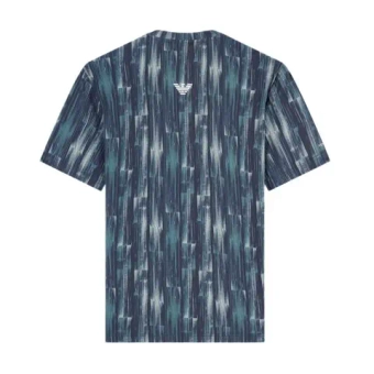 Мужская теннисная футболка EA7 Man Jersey - blue bamboo