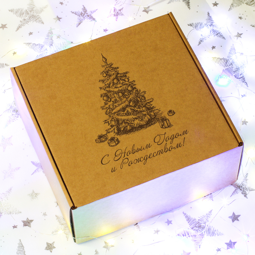 Новогодний подарочный набор сладостей HappyBox by HoneyForYou "Happy New Year №3"
