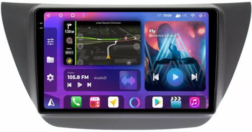 Магнитола для Mitsubishi Lancer 9 (CS), Cedia, Evolution 7-9 (CT) - FarCar BM3060M-2K монитор 9.5" 2K QLED на Android 14, Быстрая, CarPlay, 4G SIM-слот
