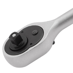 Ключ-трещотка 1/4", CrV, 72 зуба, с быстрым сбросом, матовый хром Stels