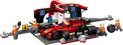 Конструктор LEGO City 60443 Пит-стоп Формулы-1 Ferrari с командой