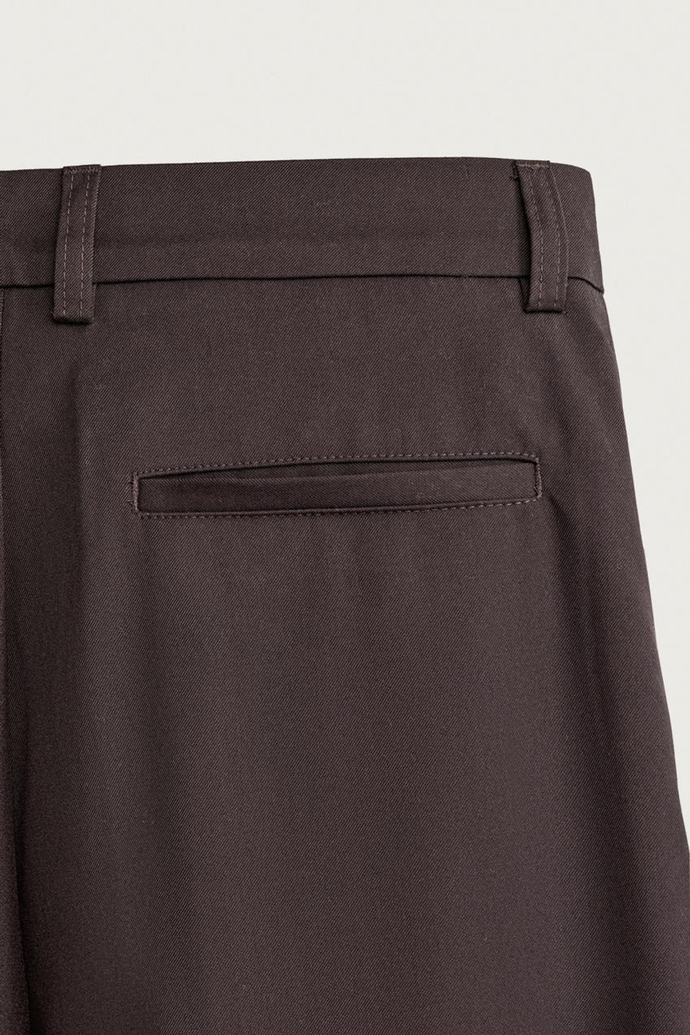 ZARA БРЮКИ RELAXED FIT СО СКЛАДКАМИ, БУРГУНДИ