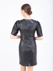 Платье женское кожаное, платье  экокожа
