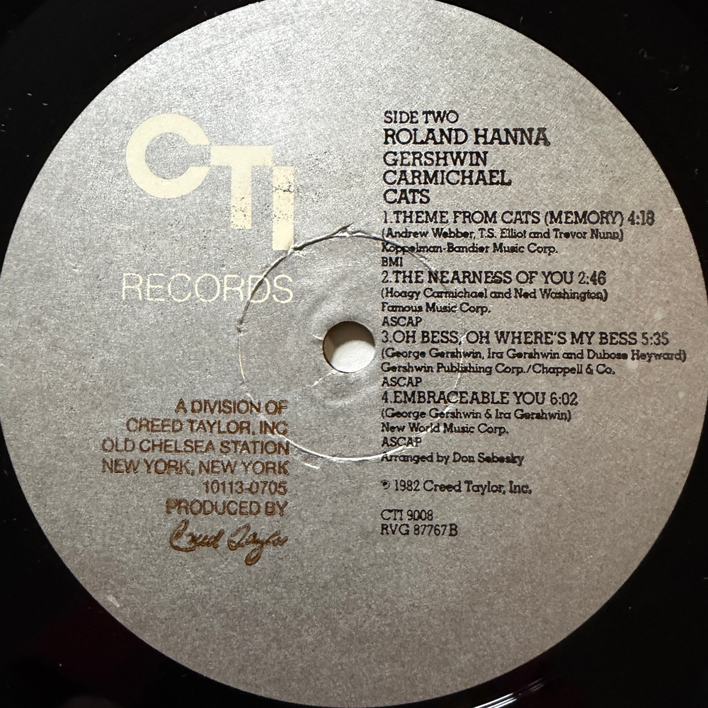Roland Hanna ‎– Gershwin Carmichael Cats (США 1972г.)