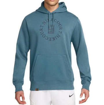 Мужская теннисная толстовка Nike Court Heritage French Terry Tennis Pullover — smoky blue/new slate