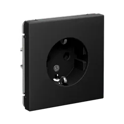 Розетка с заземлением Systeme Electric ArtGallery Карбон GAL001043