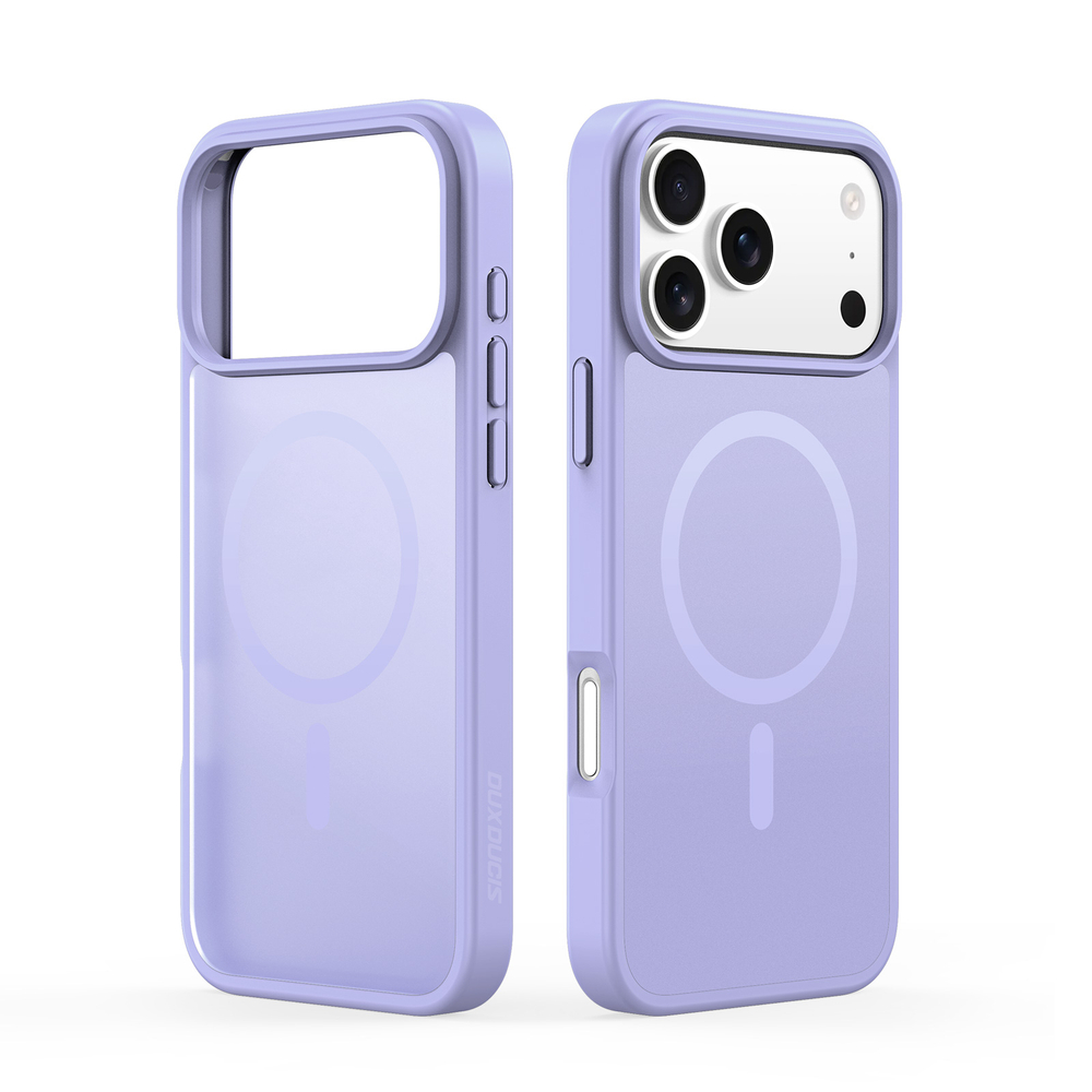 Матовый чехол светло-фиолетового цвета и с MagSafe для iPhone 17 Pro, серия Yind Series от Dux Ducis