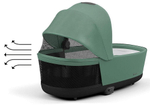 Коляска Cybex Priam IV Chrome Brown complete Cloud G Almond Beige Plus Base G 4 в 1 Leaf Green