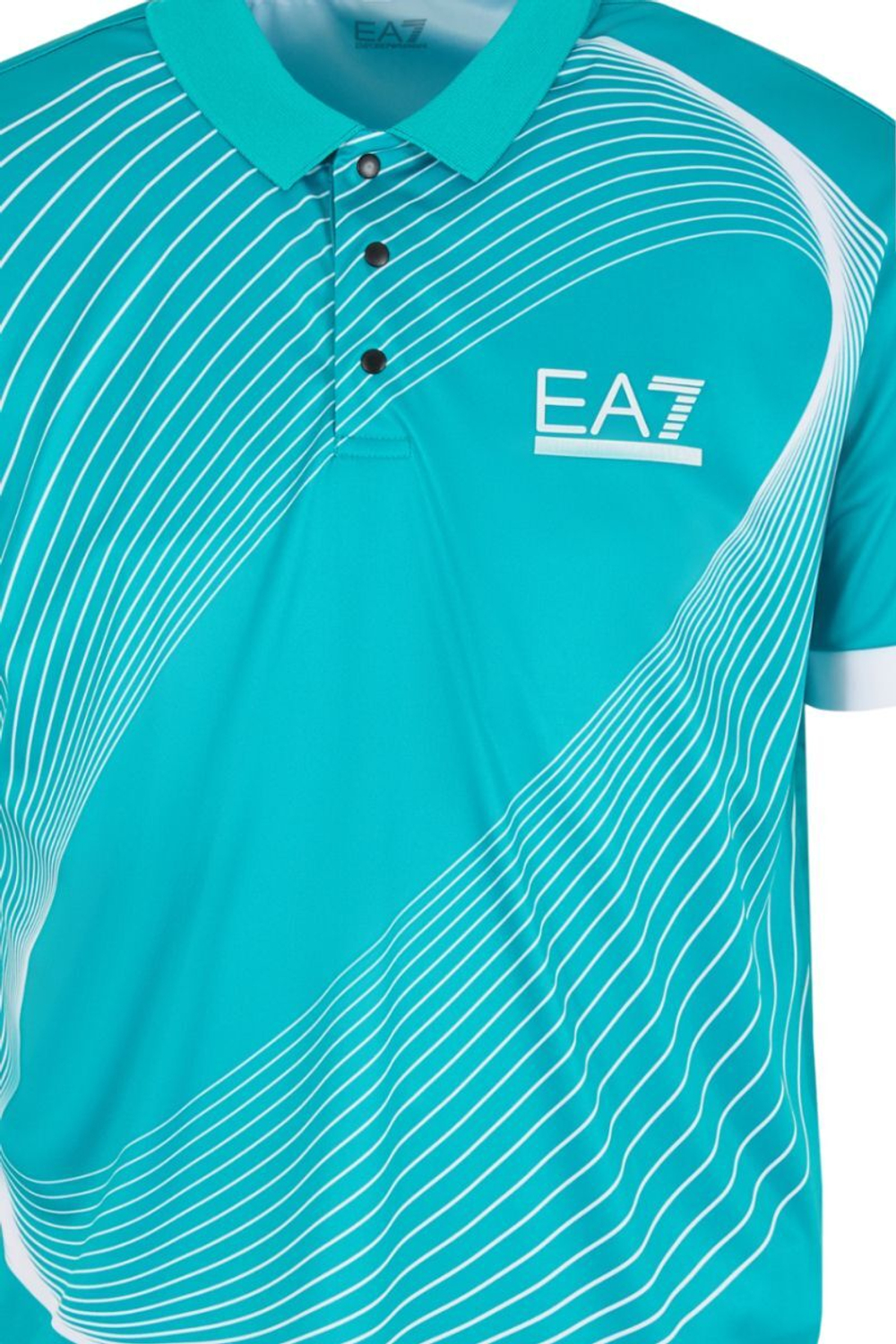 Мужское теннисное поло EA7 Man Jersey Polo Shirt - spectra green