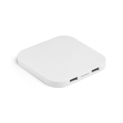 CAROLINE. Беспроводное зарядное устройство ABS и концентратор USB 2'0