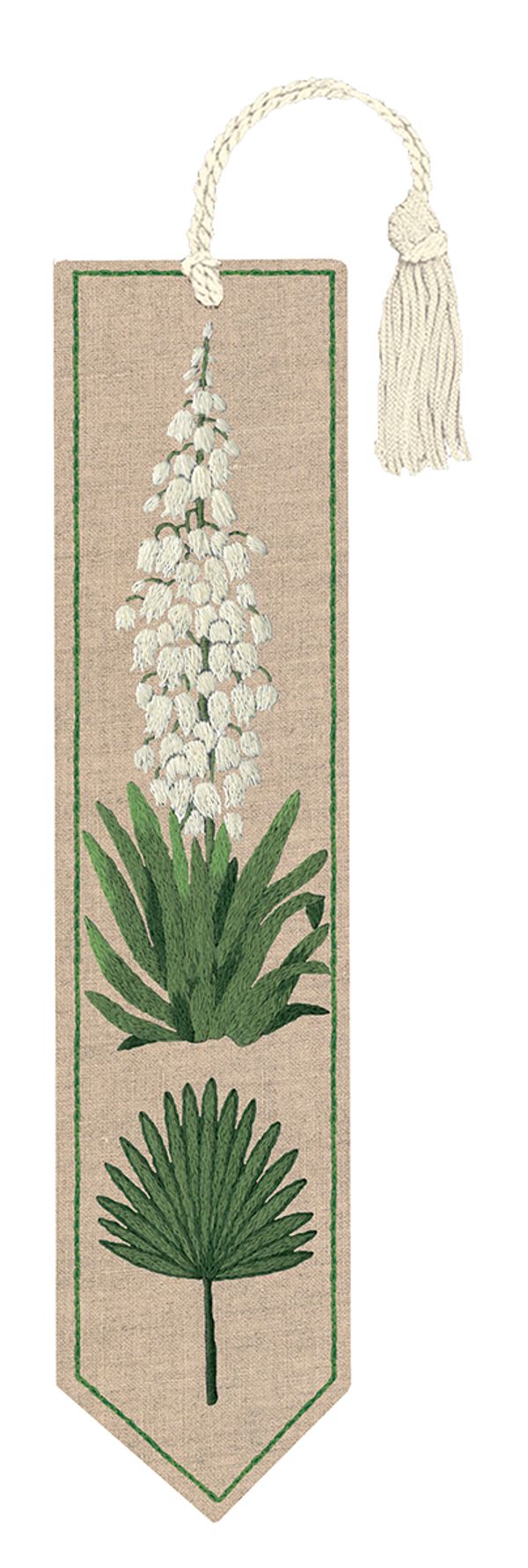 Набор для вышивания нитками Le Bonheur des Dames закладки Bookmark Yucca (Юкка), 20х4,5 см