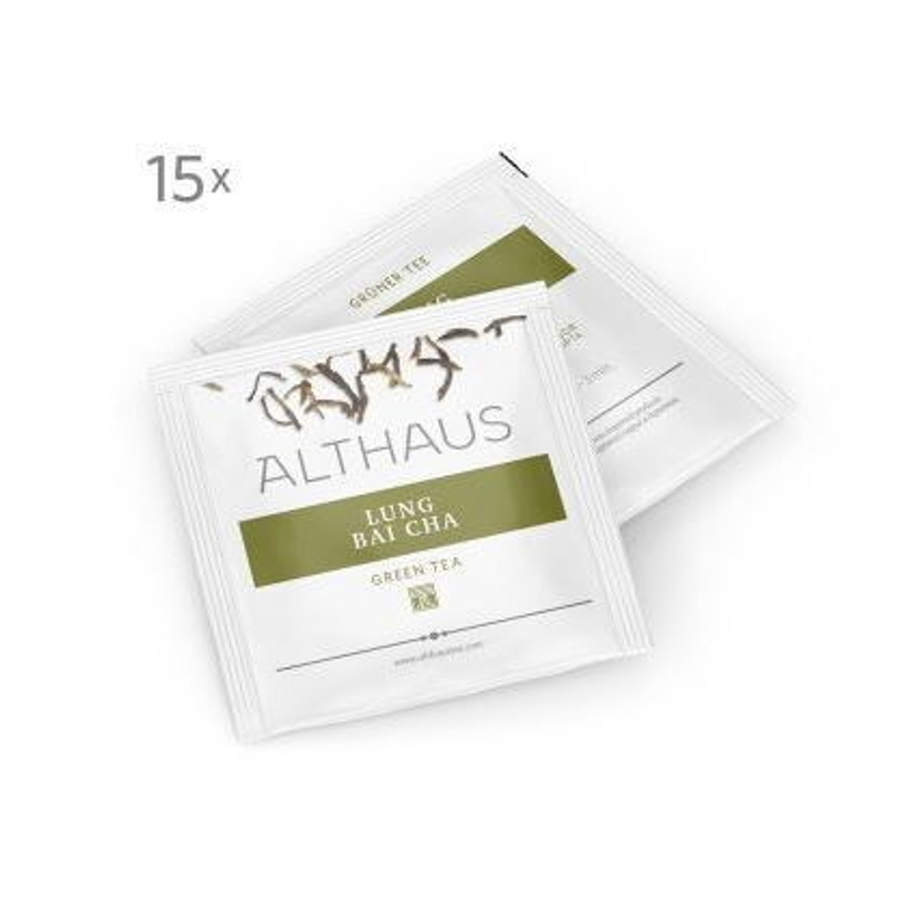Чай зеленый Althaus Lung Bai Cha Pyra Pack в пирамидках, 15шт