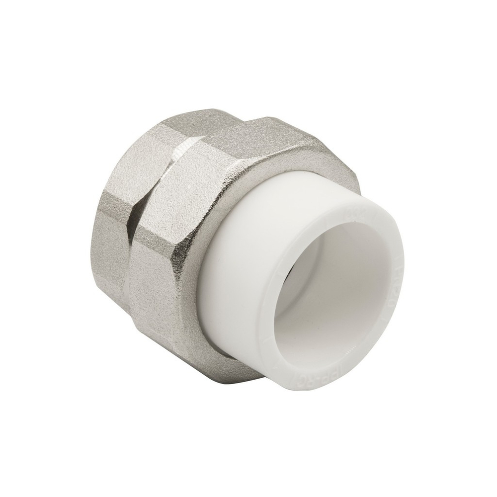 Муфта комб. разъемная, вн 32х1 1/4" EVER® БЕЛЫЙ штрихкод (Россия)