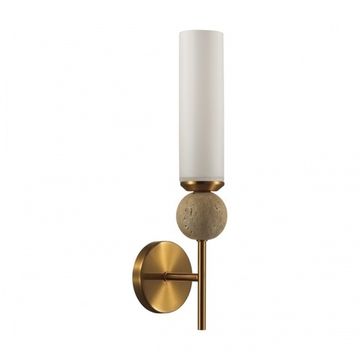 Бра 1*Е14 6625/1W латунь/бежевый Lolla Odeon Light
