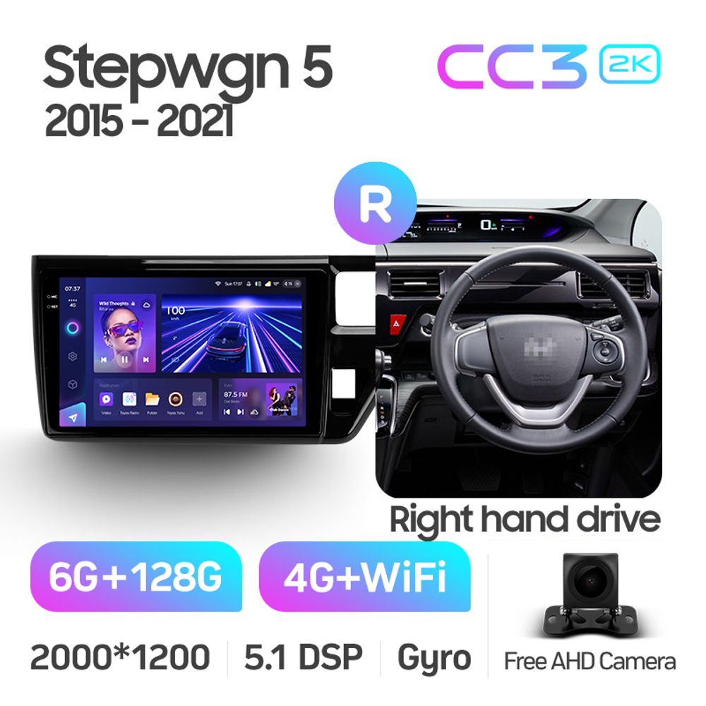 Teyes CC3 2K 9"для Honda Stepwgn 5 2015-2021 (прав)