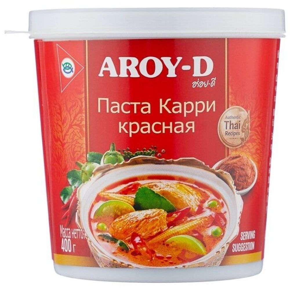 Паста Карри красная AROY-D 400гр