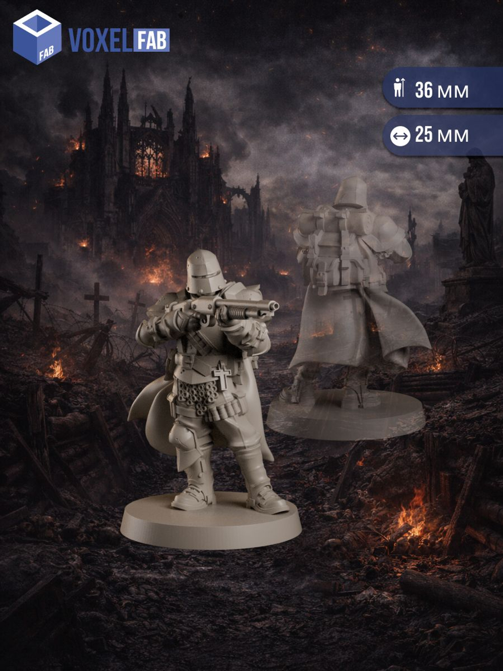 Святой Бастион Новая Антиохия миниатюры для настольных игр РНИ, Trench Crusade