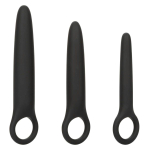 Набор из 3 черных анальных расширителей Boundless Dilator Trio (Цвет: черный)
