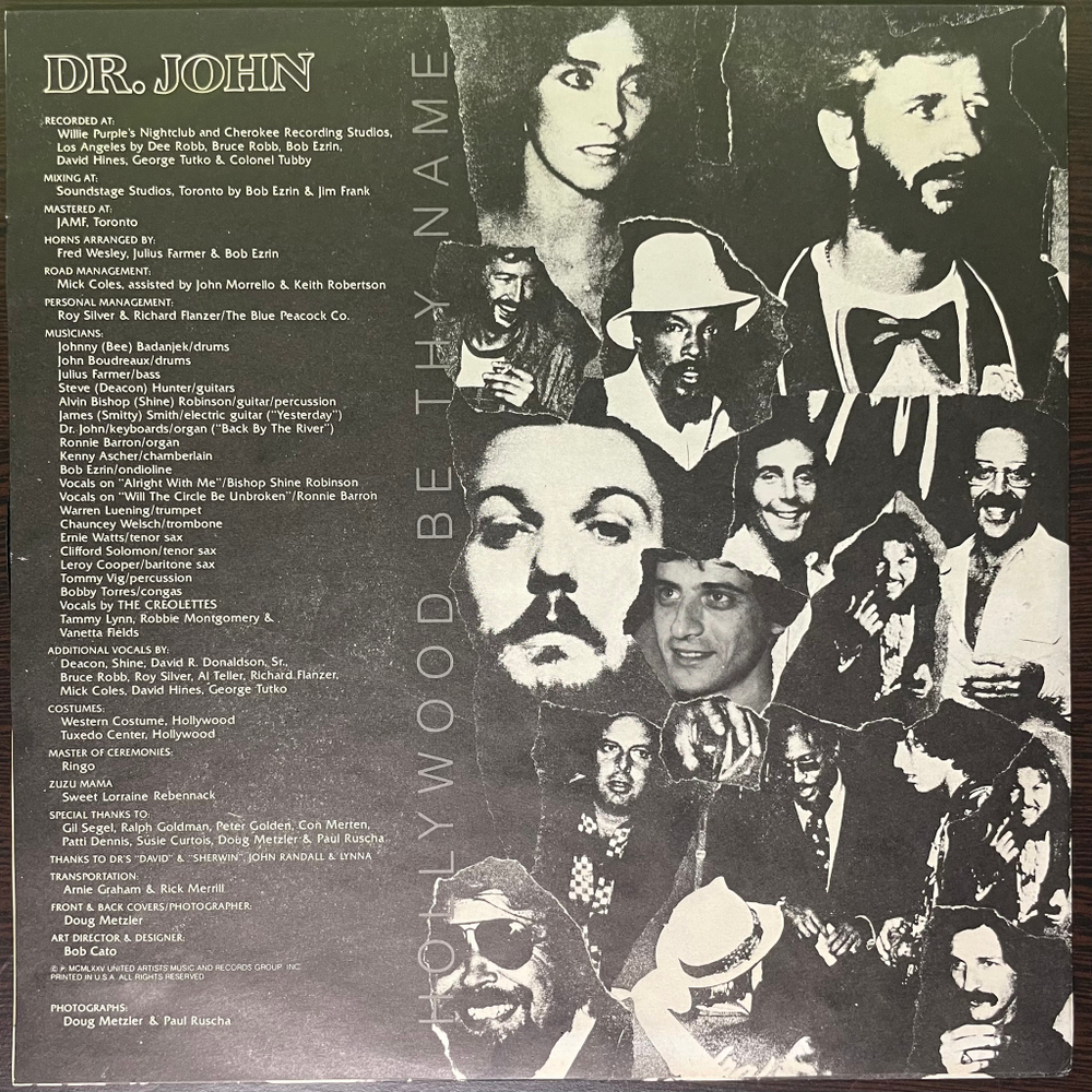 Dr. John ‎– Hollywood Be Thy Name (США 1975г.)