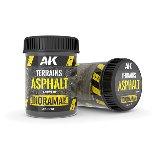 Паста для моделирования AK Interactive Terrains Asphalt 250ml