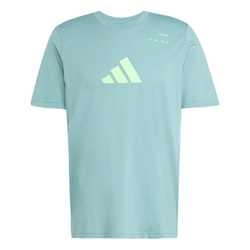 Мужская теннисная футболка Adidas Padel Category Graphic - powder teal