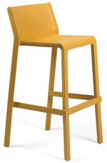 Стул пластиковый барный Nardi Trill Stool, горчичный