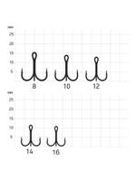 Тройник-капля ECOPRO с глазом золотой №12G ( 10шт)
