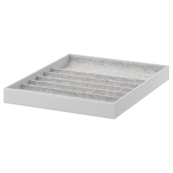 IKEA KOMPLEMENT  (ИКЕА КОМПЛЕМЕНТ)  -  Вкладыш с перегородками - светло-серый 40х53х5 см