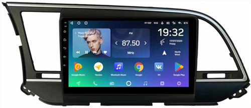 Магнитола для Hyundai Elantra 6 2016-2018 (без штатной КЗВ, рамка тип 1) - Teyes CC2 PLUS монитор 9" QLED, Android 10, Быстрая, SIM-слот