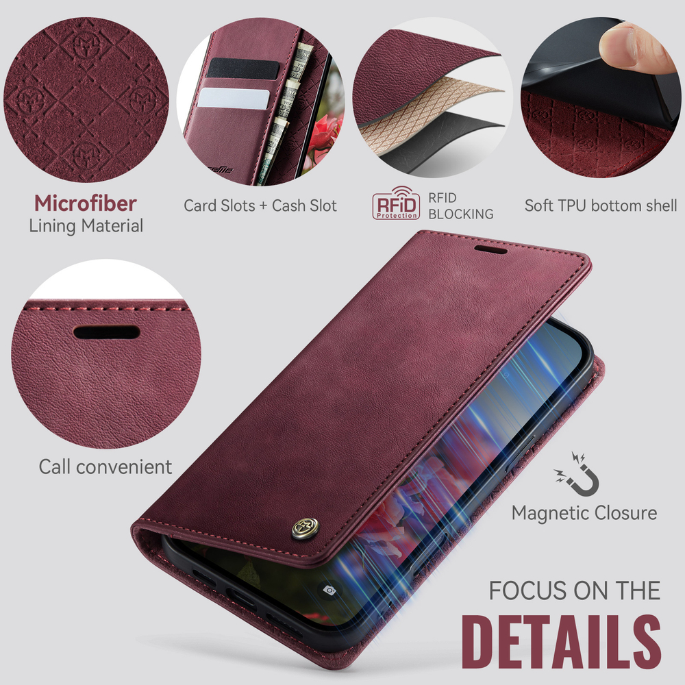 Чехол-книжка CaseMe RFiD iPhone 16 Pro