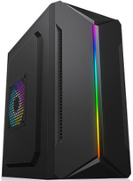 Корпус BaseTech M3403, Без БП, mATX, чёрный, 2xUSB2 (BT-M3403-B)
